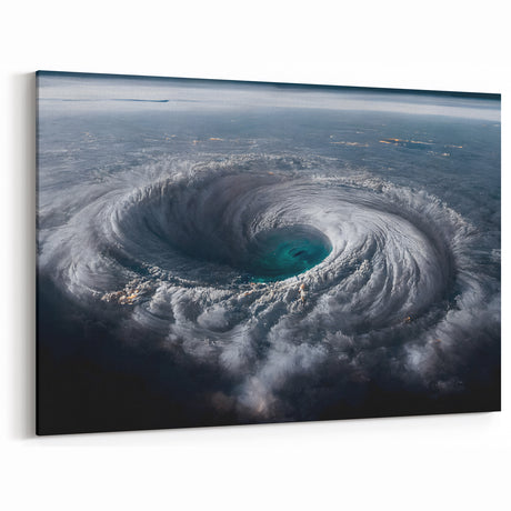 Cyclone Eye from Space - Earth and Space Phenomena Wall Art Print