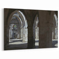 Tanzanian Stone Architecture - Ancient Arches and Shadows Canvas Print