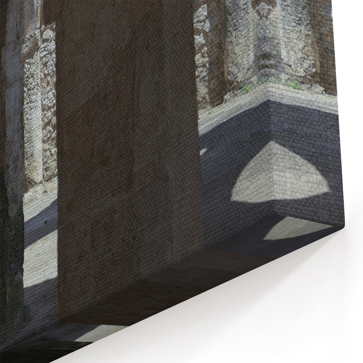 Tanzanian Stone Architecture - Ancient Arches and Shadows Canvas Print