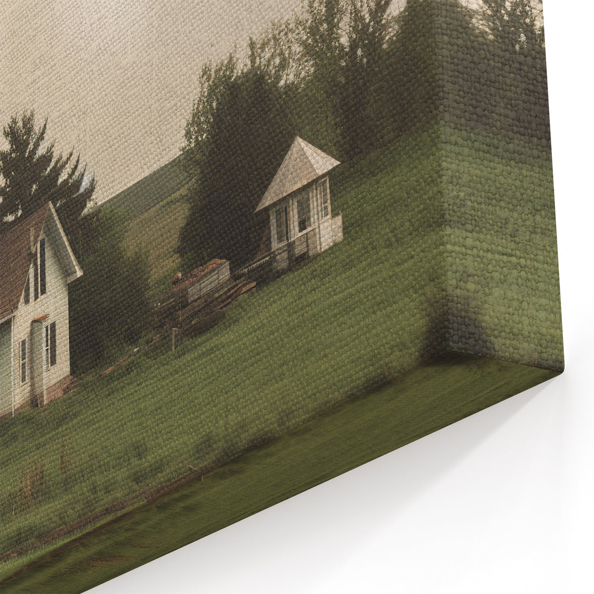 Tornado Approaching Farmhouse - Earthy Phenomena Wall Art Print