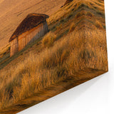 Tanzania Village Art - Traditional African Huts in Golden Plains Canvas Print