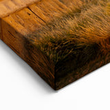 Tanzania Village Art - Traditional African Huts in Golden Plains Canvas Print