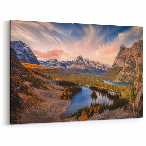 Autumn Mountain Valley Art – British Columbia’s Scenic Lakes & Peaks