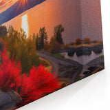 Sunset Road Art – British Columbia Scenic Drive at Dusk