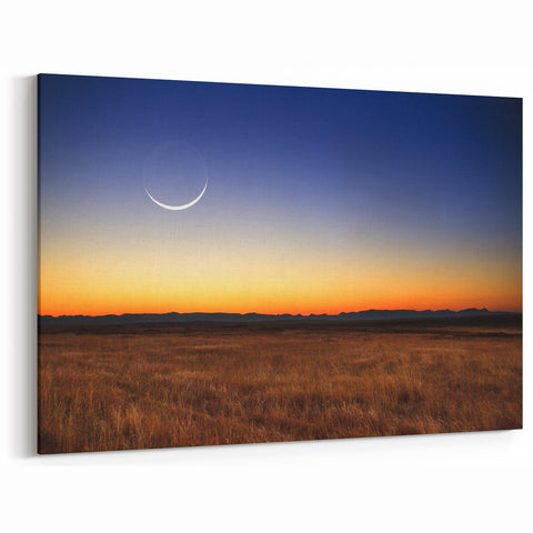 Celestial Eclipse Wall Art – Solar Eclipse Canvas Decor for Space Lovers