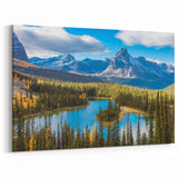 Vibrant Mountain Lake Art – British Columbia’s Wilderness Beauty