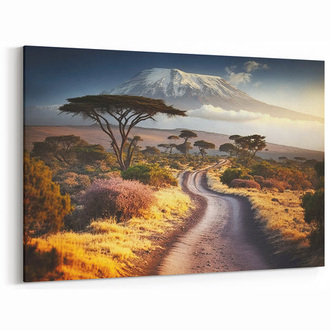 Mount Kilimanjaro Wall Art - African Landscape Print for Home Decor