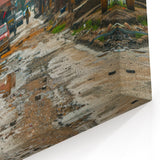 Dar es Salaam Street Scene - Urban Wall Art of Tanzania's Bustling Life