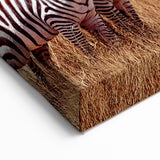 Zebra Herd Wall Art - Serengeti Wildlife Print for Modern Home Decor