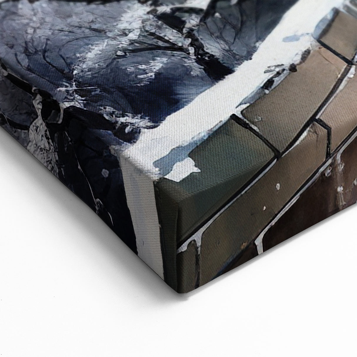 Snowy Great Wall Canvas Art – Captivating Chinese Winter Scene Decor