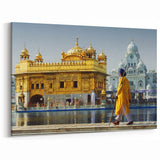 Golden Temple India Wall Art – Majestic Indian Architecture Canvas Print