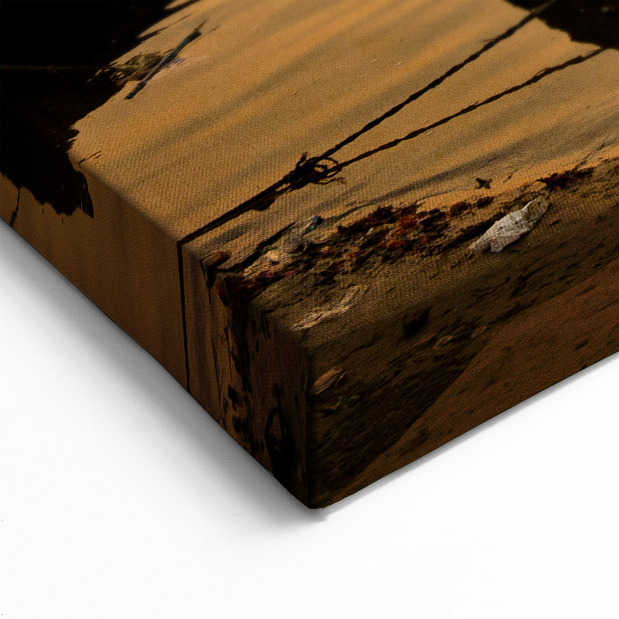 Boats on Ganges River at Sunset – Scenic India Wall Art Canvas Print