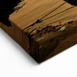 Boats on Ganges River at Sunset – Scenic India Wall Art Canvas Print