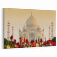 Taj Mahal at Sunrise – Majestic Indian Architecture Canvas Print