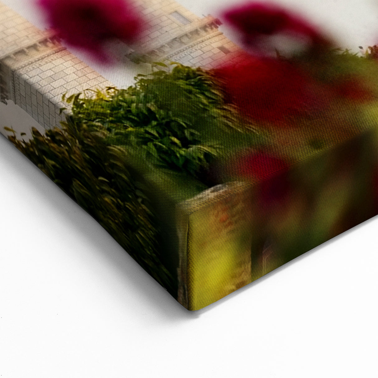 Taj Mahal at Sunrise – Majestic Indian Architecture Canvas Print