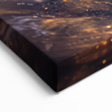 Cosmic Swirl Galaxy Wall Art: Golden Nebula & Astronomy Canvas Prints