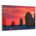 Stunning Cabo San Lucas Sunset Art - Whale and Rock Formations Print