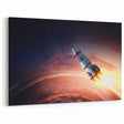 Rocket Launch Over Earth - Captivating NASA Space Missions Wall Art
