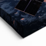 Satellite Over Earth at Sunrise - Stunning NASA Space Missions Wall Art