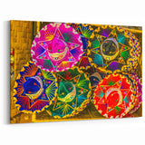 Vibrant Cabo San Lucas Sombrero Wall Art - Colorful Mexican Canvas Prints