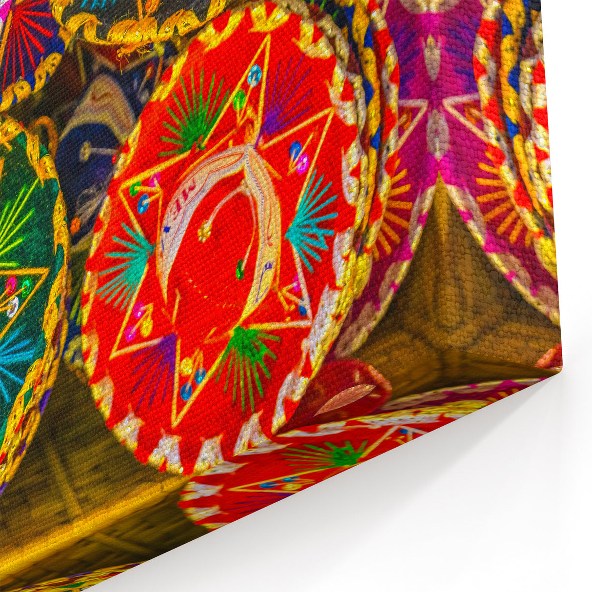 Vibrant Cabo San Lucas Sombrero Wall Art - Colorful Mexican Canvas Prints