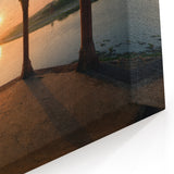 Taj Mahal at Sunset – Majestic Indian Architecture Wall Art Print