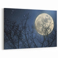Stunning Moonlit Night Canvas – Celestial Decor with Lunar Phases