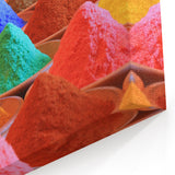 Vibrant Holi Powders Wall Art – Colorful Indian Festival Canvas Print