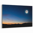 Tranquil Moon Over Horizon – Stunning Celestial Canvas for Home Decor