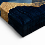 Golden Moonlit Mountains with Wildlife – Luxurious Celestial Wall Art