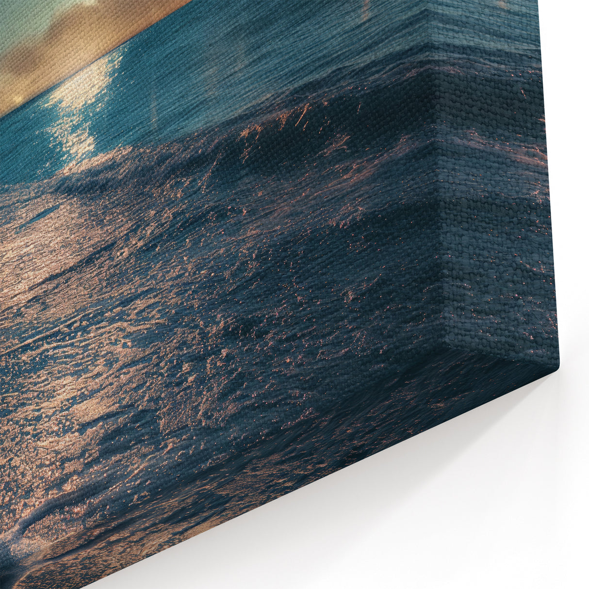 Moonlit Beach with Starry Sky – Tranquil Celestial Wall Art Decor
