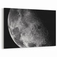 Moon Surface Close-Up – Detailed Lunar Celestial Wall Art for Home