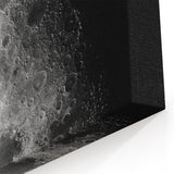 Moon Surface Close-Up – Detailed Lunar Celestial Wall Art for Home