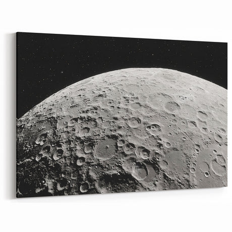 Detailed Moon Surface Craters – Stunning Celestial Wall Art Decor
