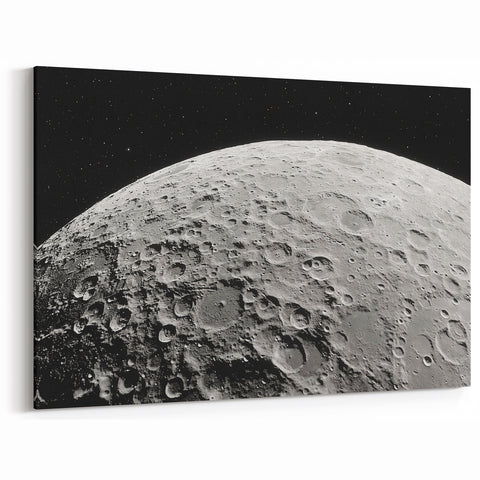 Detailed Moon Surface Craters – Stunning Celestial Wall Art Decor