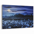 Moonlit Field of Dandelions – Tranquil Celestial Wall Art for Home