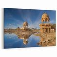 India Wall Art - Scenic Jaisalmer Lake Prints Framed Indian Landscape Decor