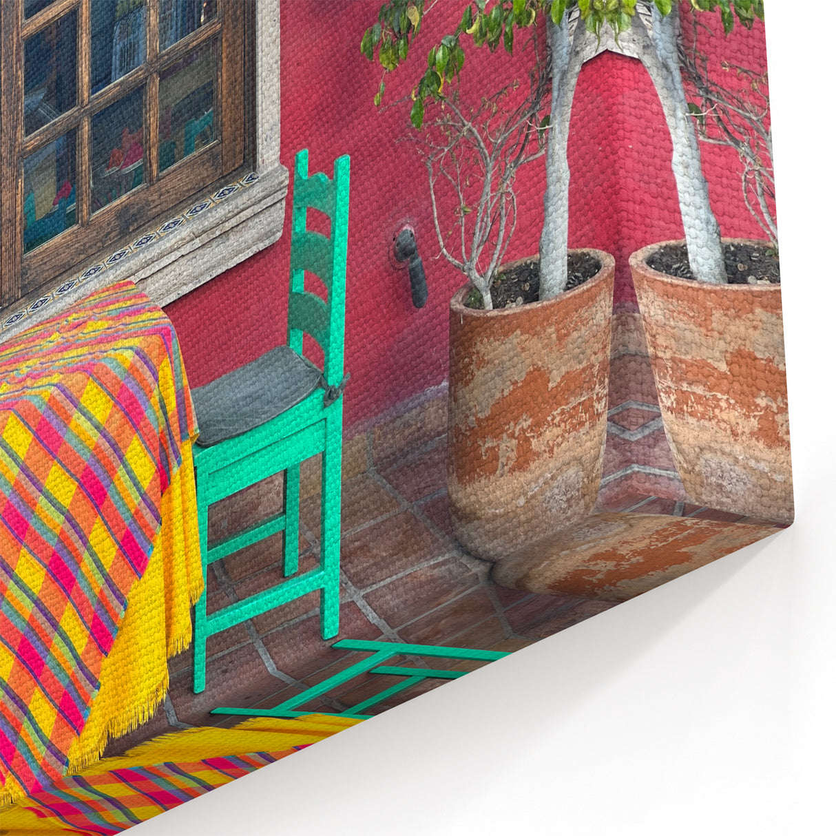 Colorful Cabo San Lucas Patio Wall Art - Vibrant Mexican Decor Print