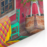 Colorful Cabo San Lucas Patio Wall Art - Vibrant Mexican Decor Print