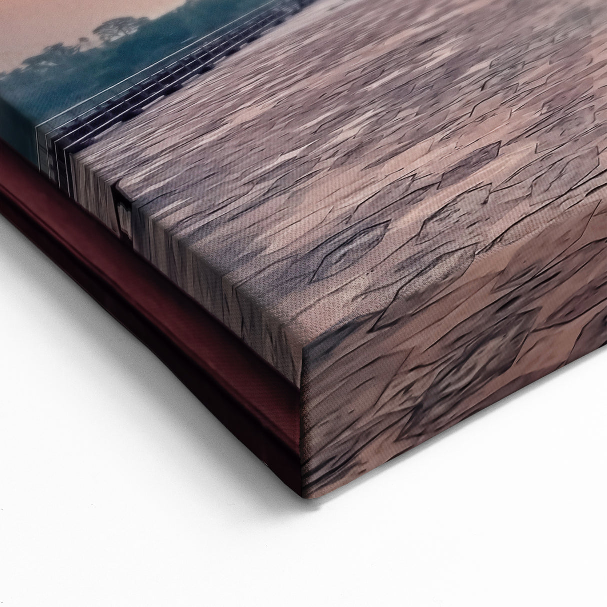 Framed India Artwork - Majestic Taj Mahal at Sunrise with Intricate Archway