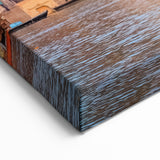 Indian Scenery Wall Decor - Vibrant Varanasi Ghats and River Scene Art Print