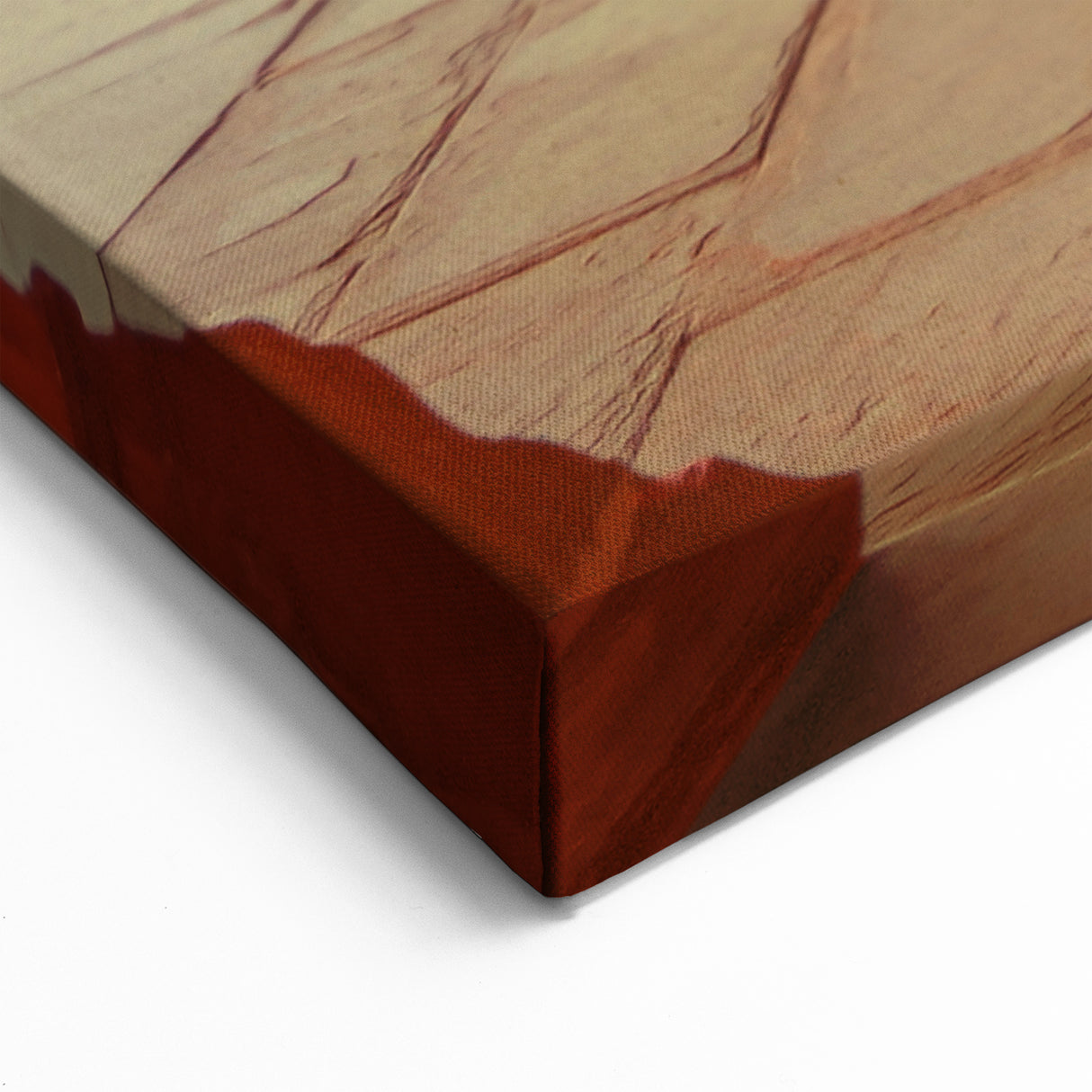 Indian Landscape Canvas - Majestic Red Archways at Sunset Wall Decor