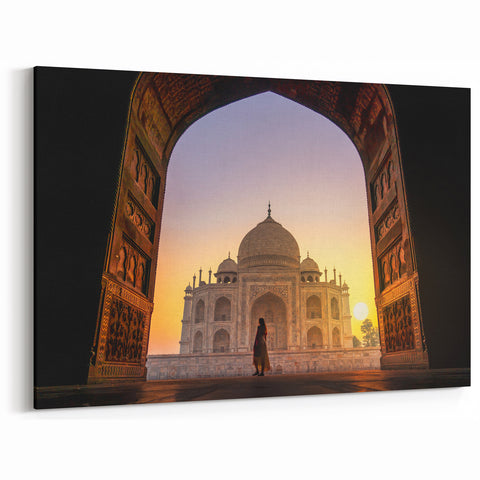 Taj Mahal Silhouette Wall Art - Scenic India Prints and Framed Art
