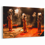 Evening Aarti Ritual Wall Art - Indian Scenery Prints and Framed Art
