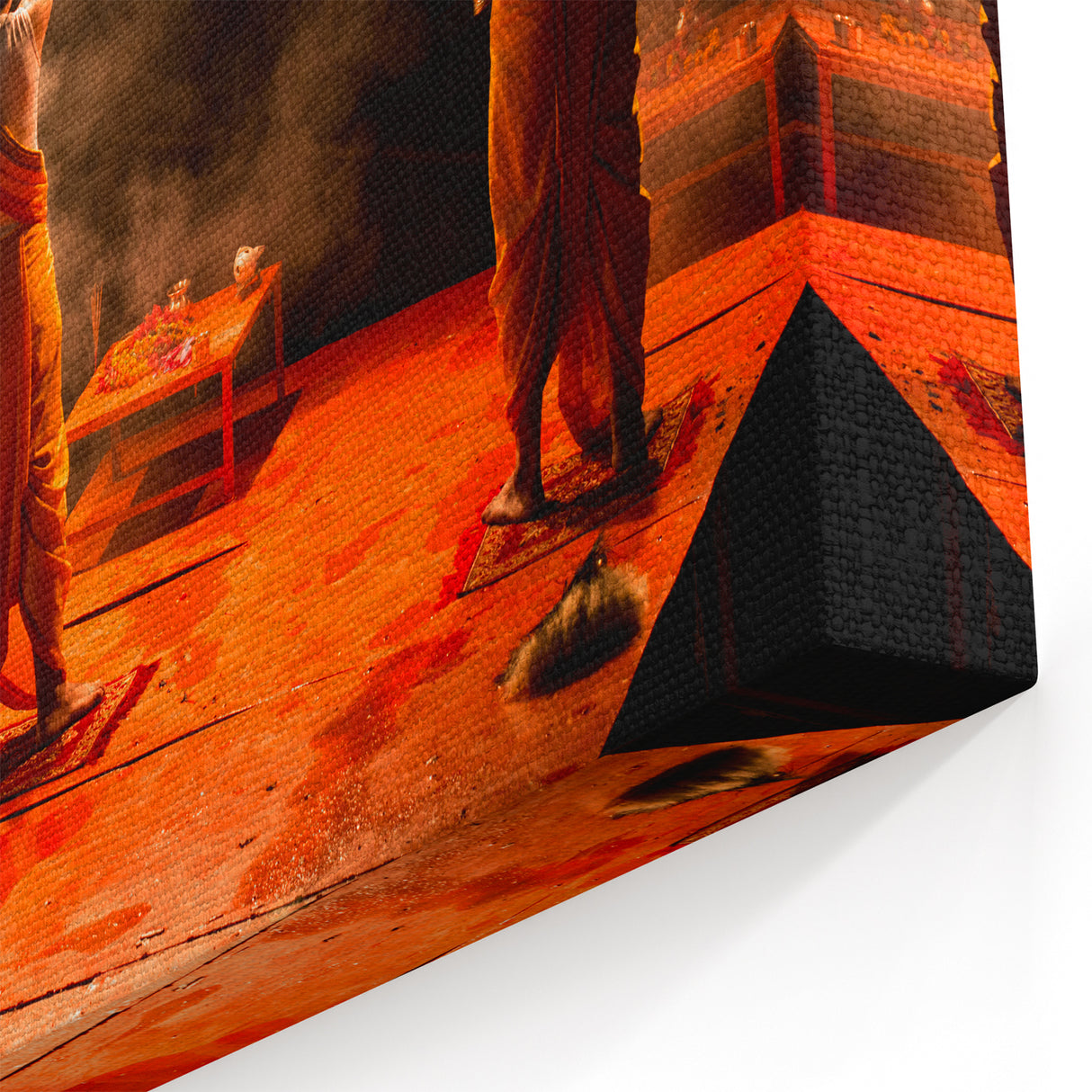 Evening Aarti Ritual Wall Art - Indian Scenery Prints and Framed Art