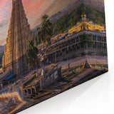 Ancient Indian Temple Landscape Wall Art - Scenic India Prints
