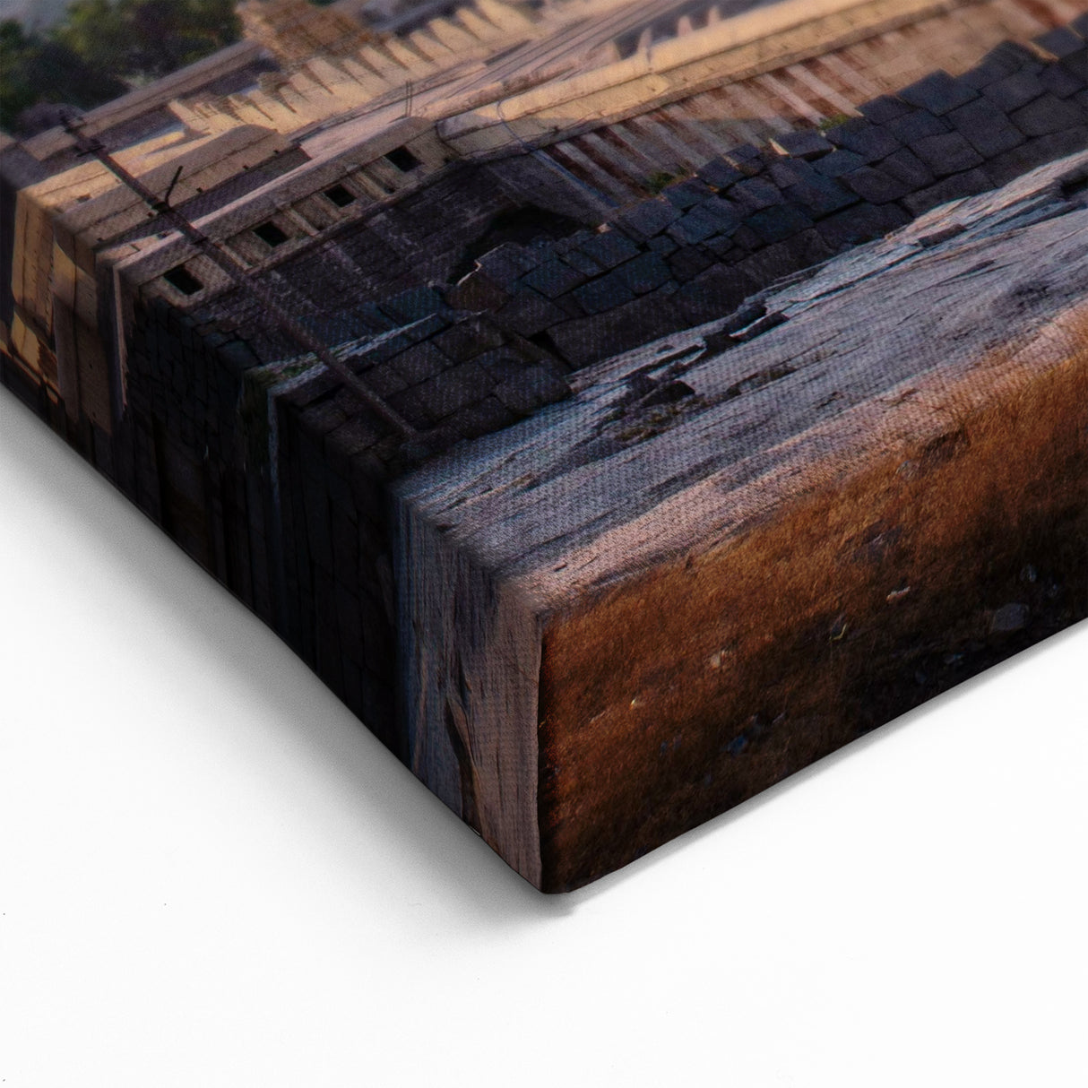 Ancient Indian Temple Landscape Wall Art - Scenic India Prints