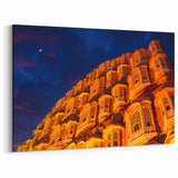 Hawa Mahal at Night - Iconic Indian Architecture Wall Art