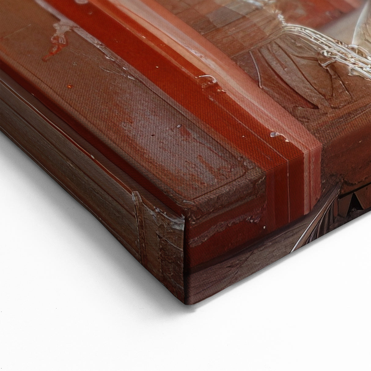 Red Saree in Jaipur Archways - Traditional Indian Architecture Art