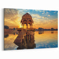 Sunrise Over Gadi Sagar Lake - Tranquil Indian Scenery Wall Art